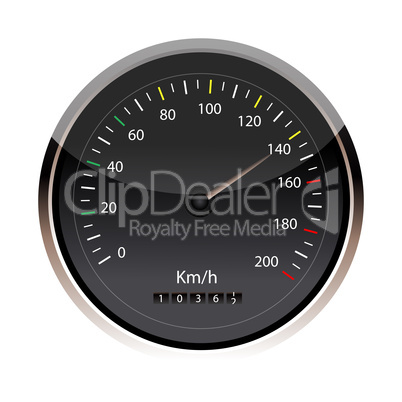 isolated speedometer