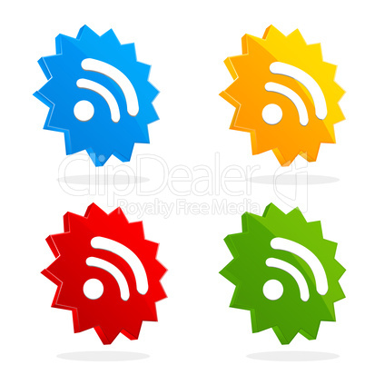 set of rss icons