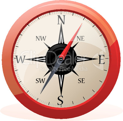 compass on isolated background