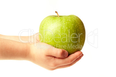 Apple in the hands