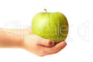 Apple in the hands
