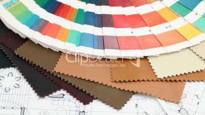 color materials & architectural plans