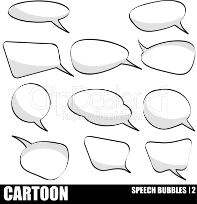 speech bubbles set