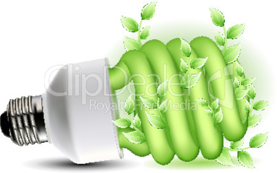 illustration of cfl bulb