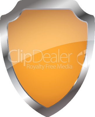 shield on isolated background