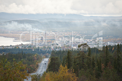 Russian town of Kandalaksha