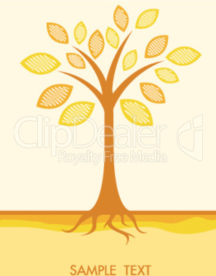 abstract vector tree