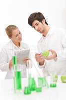 Genetic engineering - scientist in laboratory