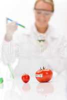 Genetic engineering - scientist in laboratory