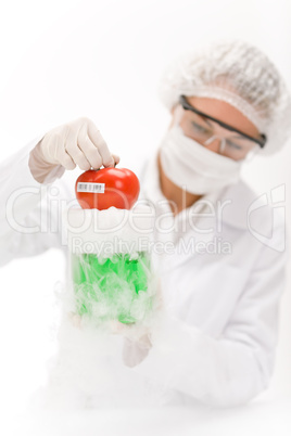 Genetic engineering - scientist in laboratory