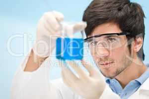 Chemistry experiment -  scientist in laboratory