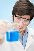 Chemistry experiment -  scientist in laboratory