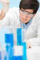 Chemistry experiment -  scientist in laboratory