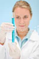 Flu virus experiment -  scientist in laboratory