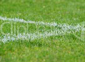fußball rasen ecke rechts - soccer pitch detail