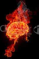 Burning brain