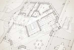 house plan: vector blueprint