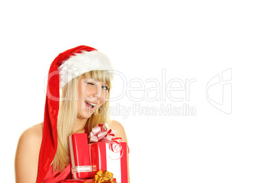 Beautiful christmas woman