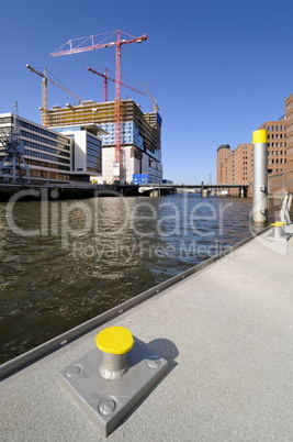 Baustelle der Elbphilharmonie Hamburg