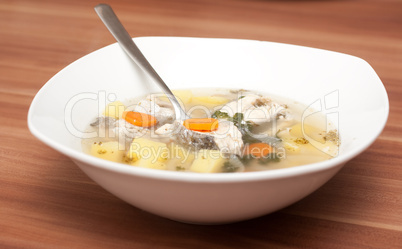 Ucha -russische Fischsuppe