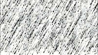 black ink dot,black meteor shower in white space.Jewelry,thunderstorms,hail,curtains,drapes,chain,particle,Design,