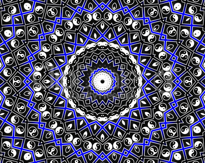 Blue Circle Mandala