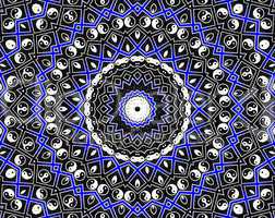 Blue Circle Mandala