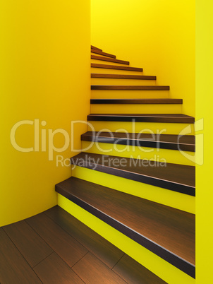 spiral wooden staircase,