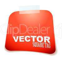 square tag red