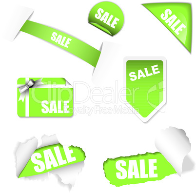 shop sale elements green