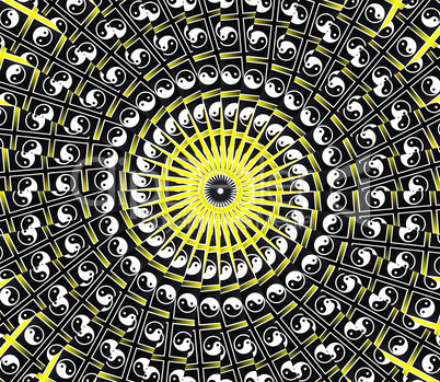 Yellow Sun Mandala - Inspiration Concept