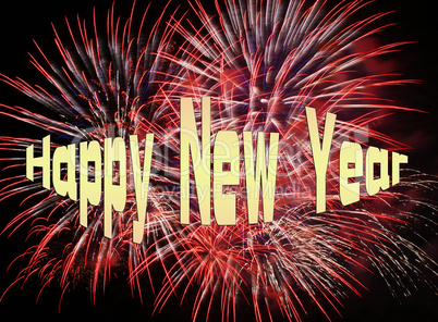 Happy New Year - Feuerwerk - Fireworks