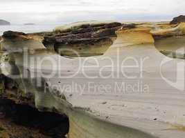 sandstone structure at coast