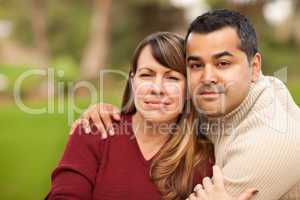 Attractive Mixed Race Couple Portrait