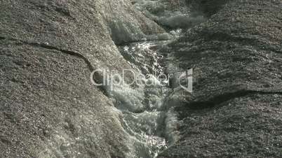 Melt water stream on glacier