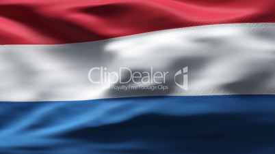 Dutch Flag in wind in slow motion