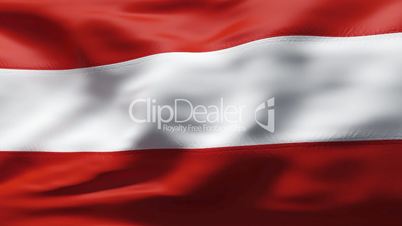 Austria Flag in wind in slow motion