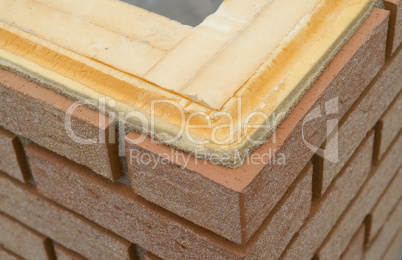 Wärmedämmung an einer Außenwand Thermal insulation of a brickwal