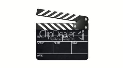Clapperboard with alpha - 2 parts