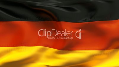 Textured GERMAN cotton flag with wrinkles and seams