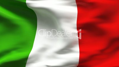 Textured ITALIAN cotton flag with wrinkles and seams
