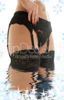 garter belt in water