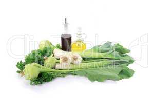 Photo etude of Green vegetables.