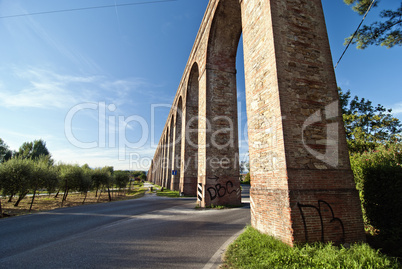 Ancient Aqueduct in Lucca, Italy