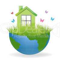 green house on half earth