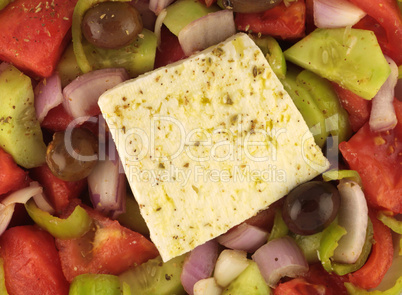 Greek Salad Close Up