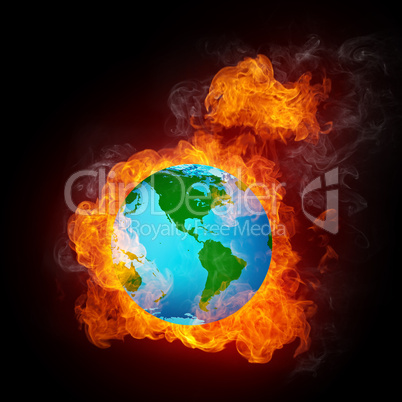 Globe in Flame