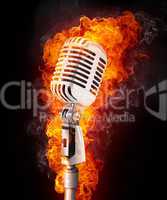 Microphone in Fire