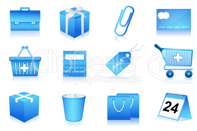 shopping and office icons