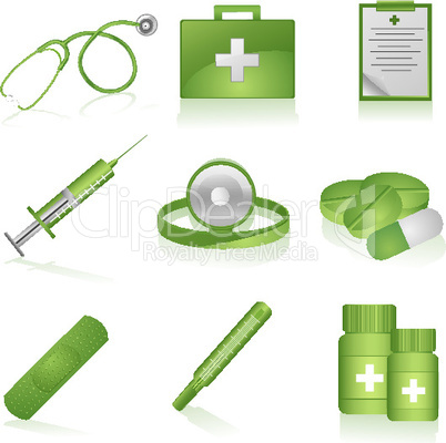 set of medical icons